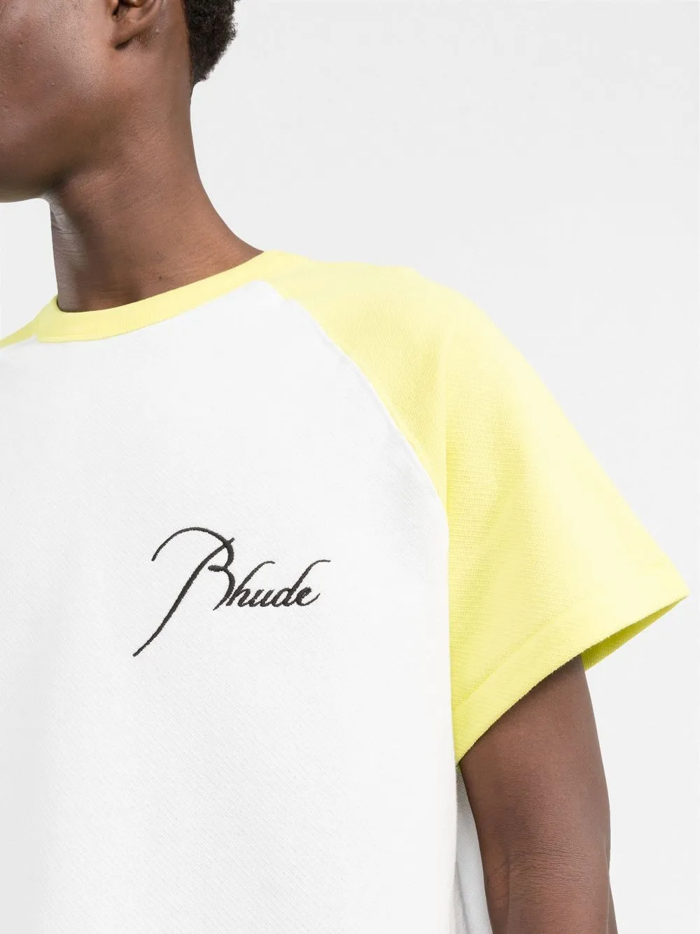 RHUDE T-shirt met geborduurd logo Wit