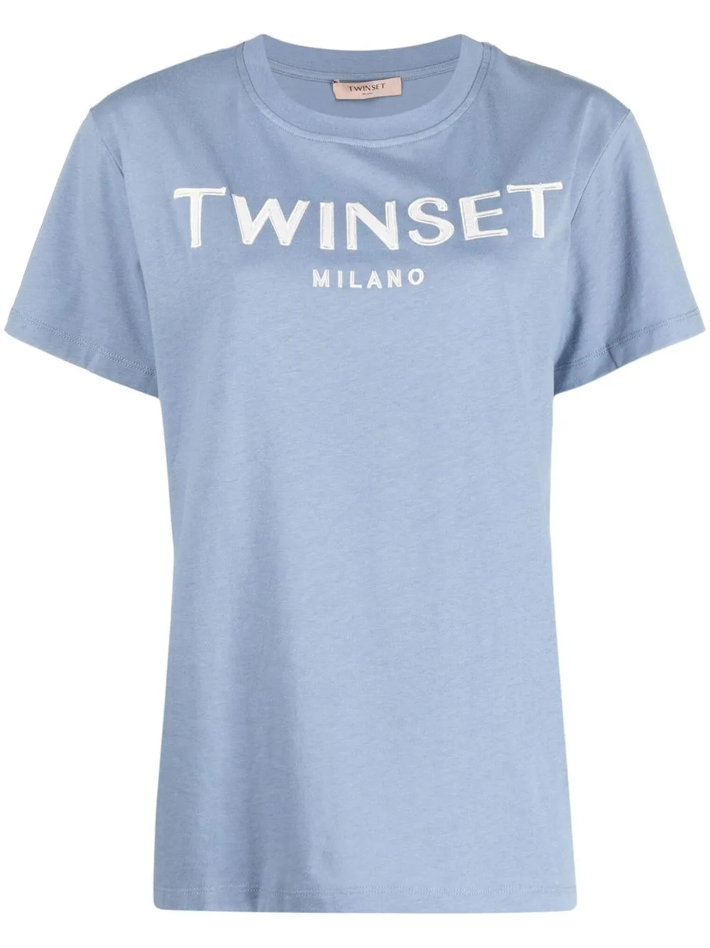 

TWINSET embroidered-logo T-shirt - Blue