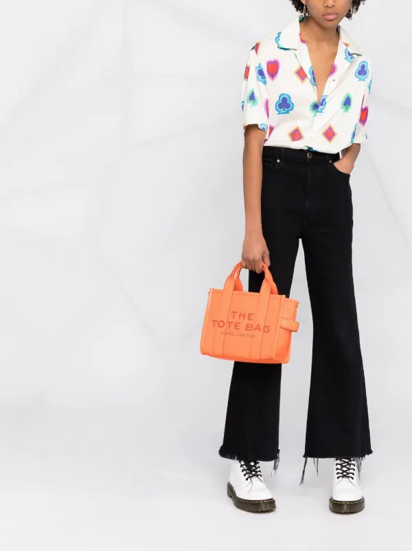 Marc Jacobs Small The Leather Tote Bag | Orange | FARFETCH