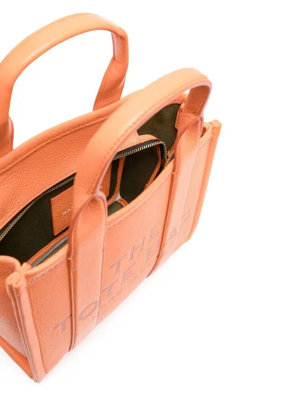 Marc Jacobs Small The Leather Tote Bag | Orange | FARFETCH CA