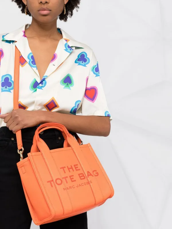 Marc Jacobs Small The Leather Tote Bag | Orange | FARFETCH UK