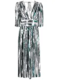 V:PM ATELIER sheer panelling sequin dress - White