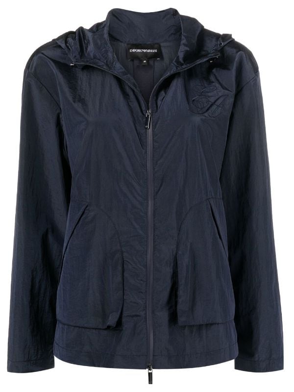 Emporio Armani Lightweight zip front Jacket Farfetch