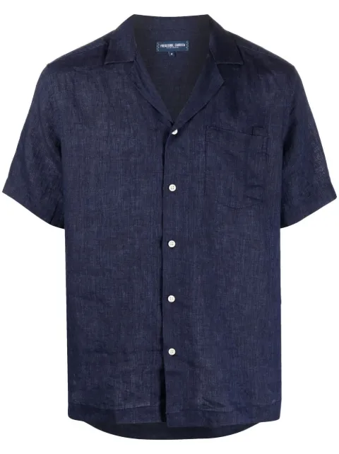 Frescobol Carioca Angelo short-sleeve linen shirt