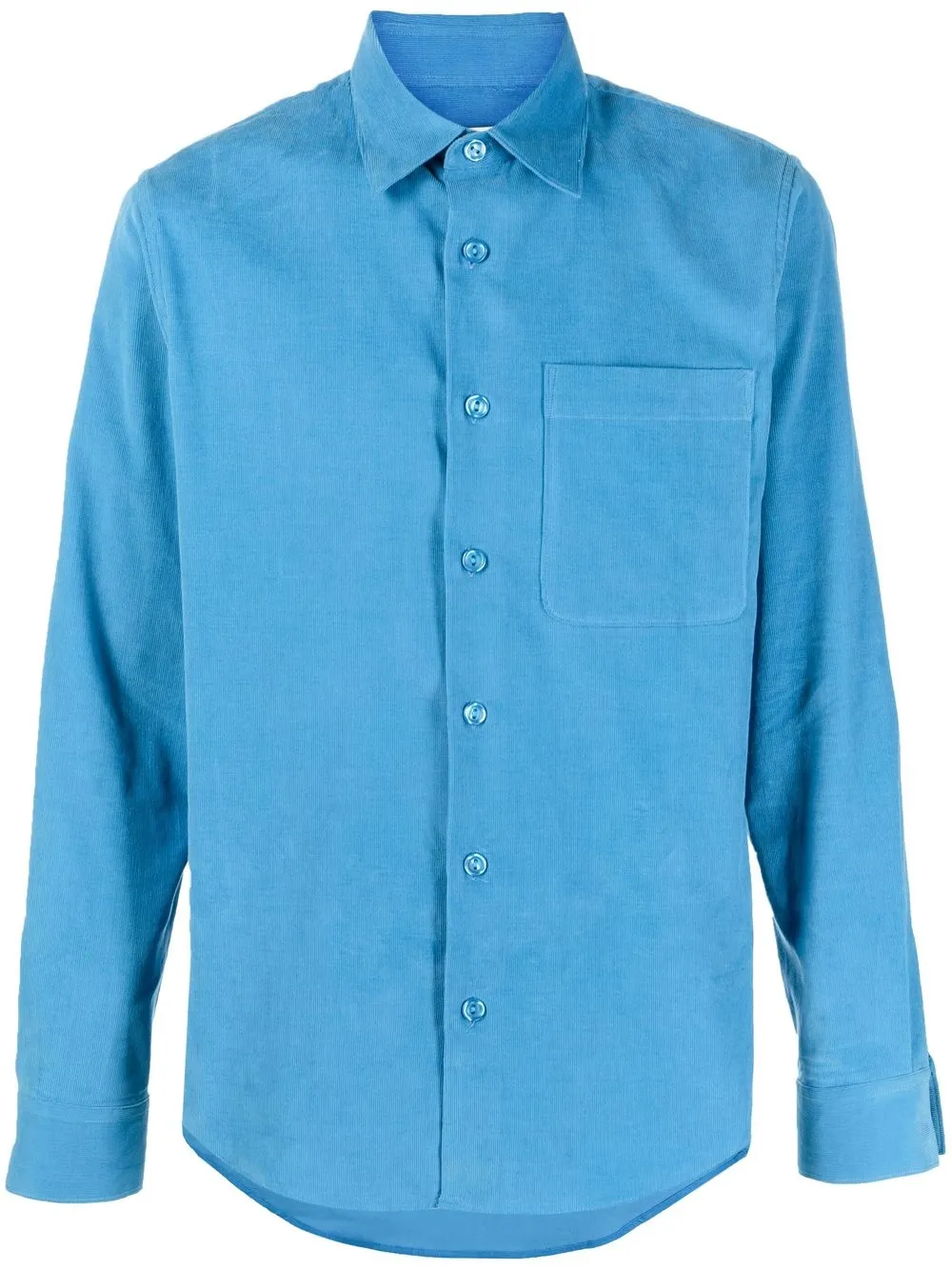 

SANDRO camisa de terciopelo con botones - Azul