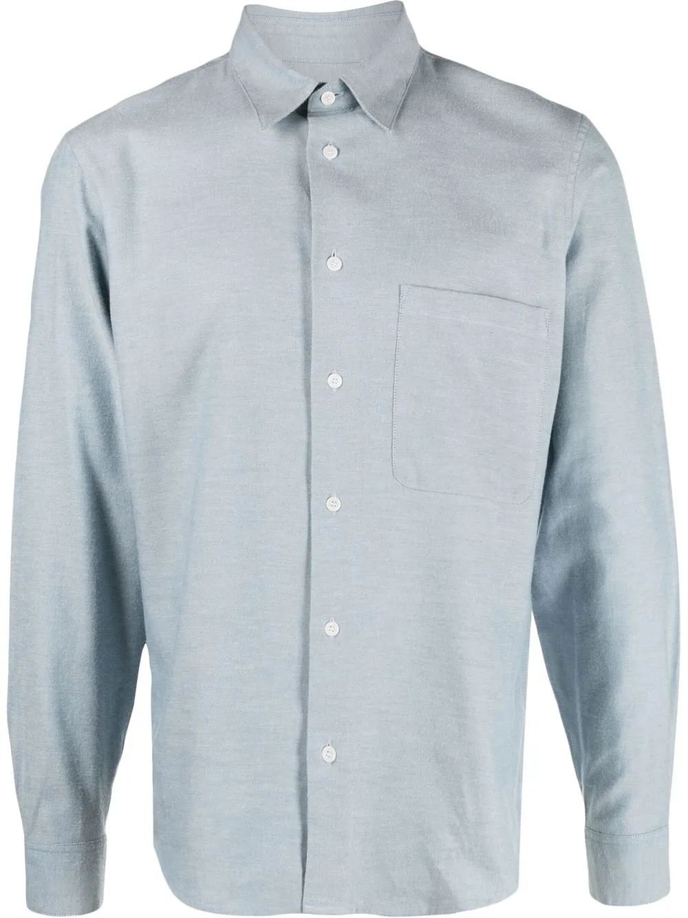 

SANDRO long-sleeved flannel shirt - Azul