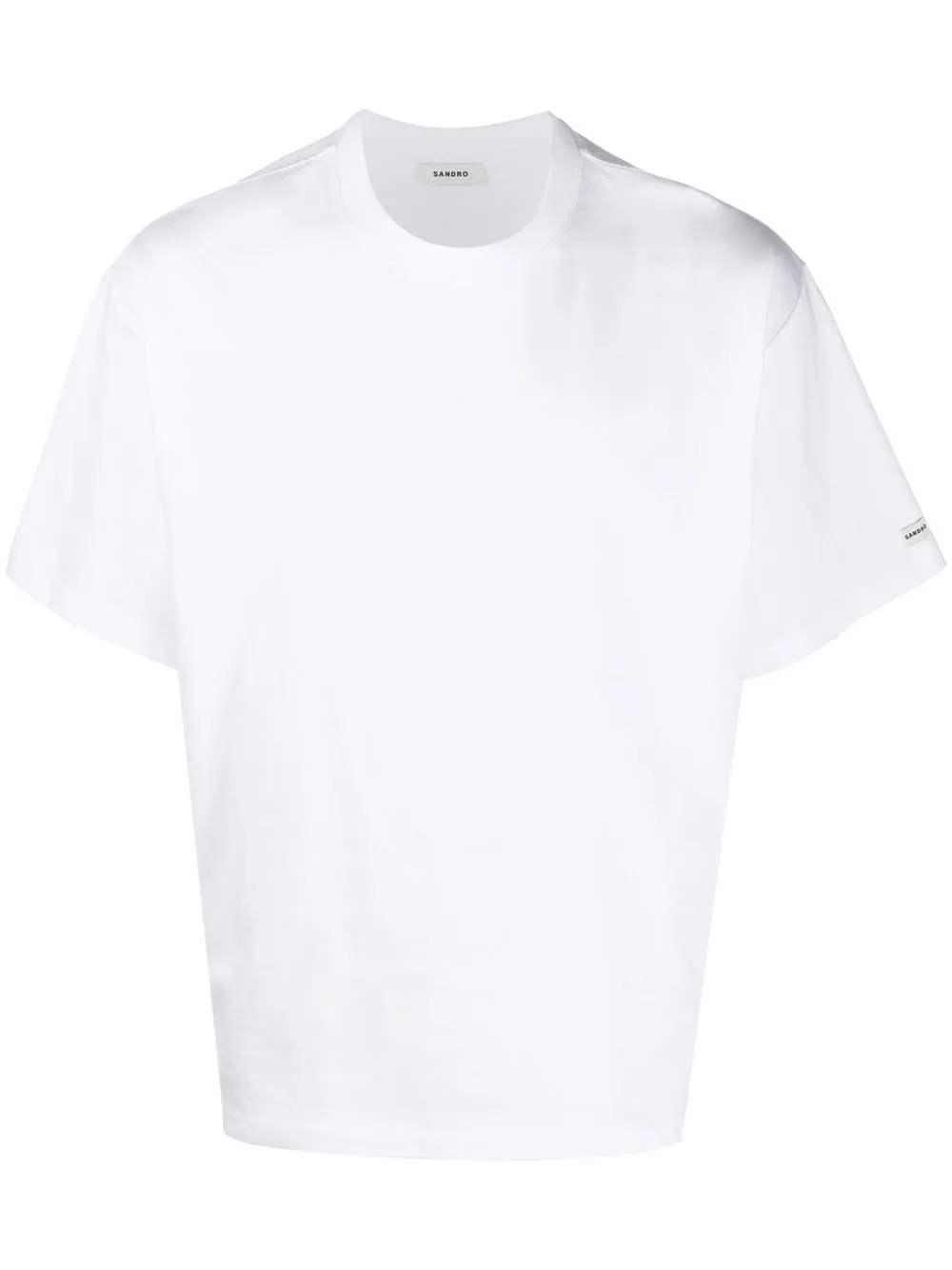 Sandro Logo-patch Short-sleeve T-shirt In White