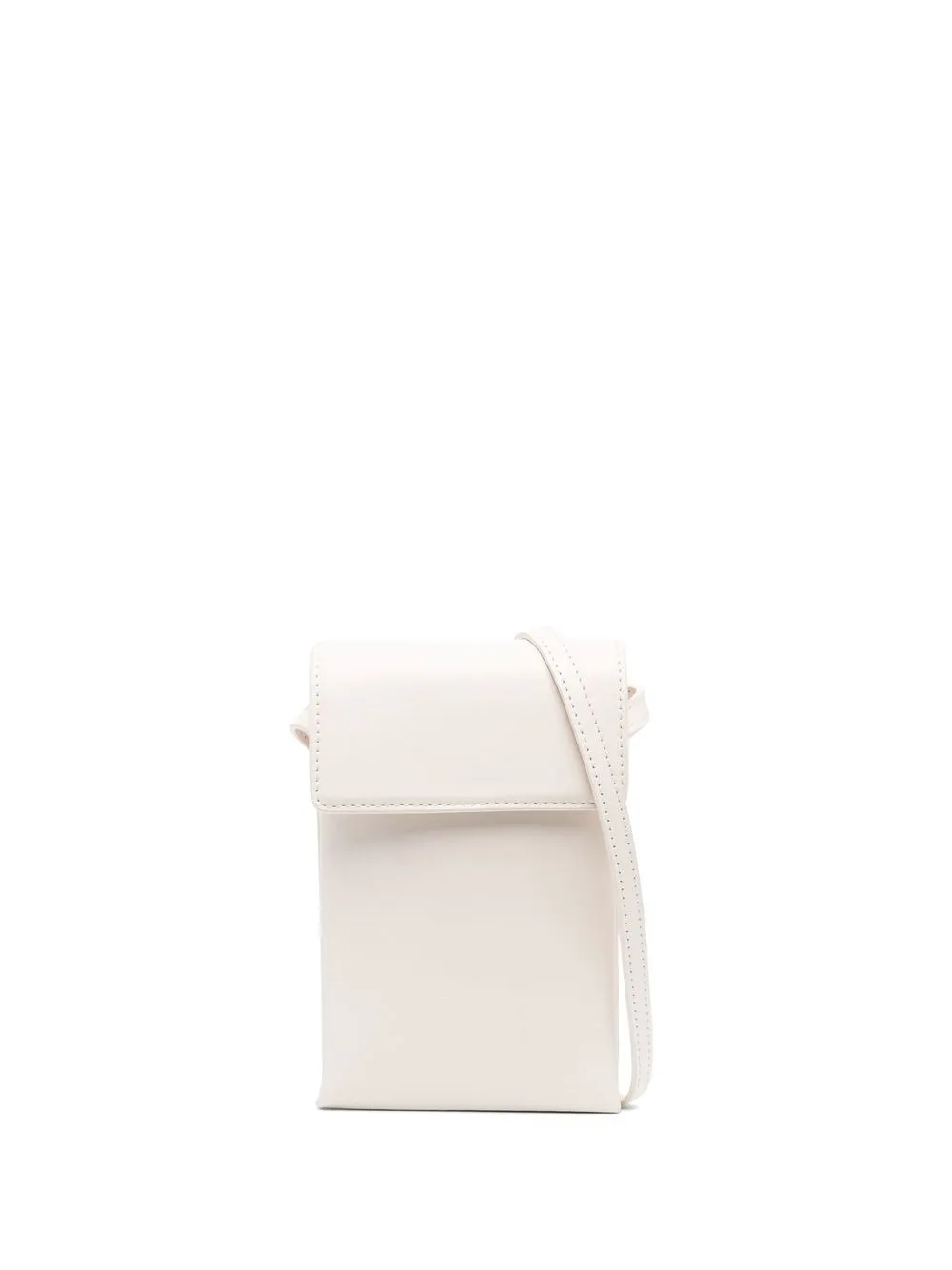 

SANDRO leather messenger bag - White