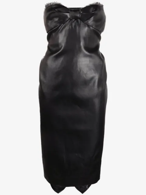 Saint Laurent strapless mid-length dress