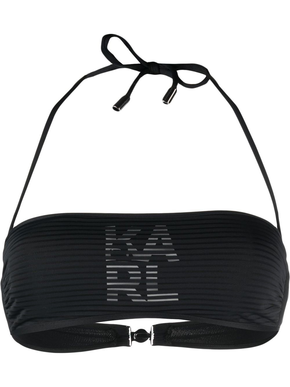 Karl Lagerfeld Bandeau bikinitop Zwart