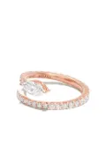 Anita Ko 18kt rose gold Two Row Coil diamond ring - Pink