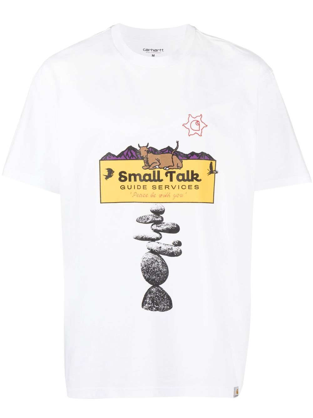 Carhartt WIP x Small Talk Studio screen-print T-shirt - White