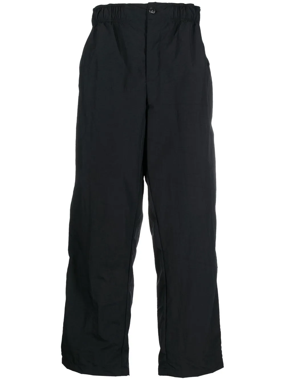 

mfpen elasticated straight-leg cargo trousers - Black