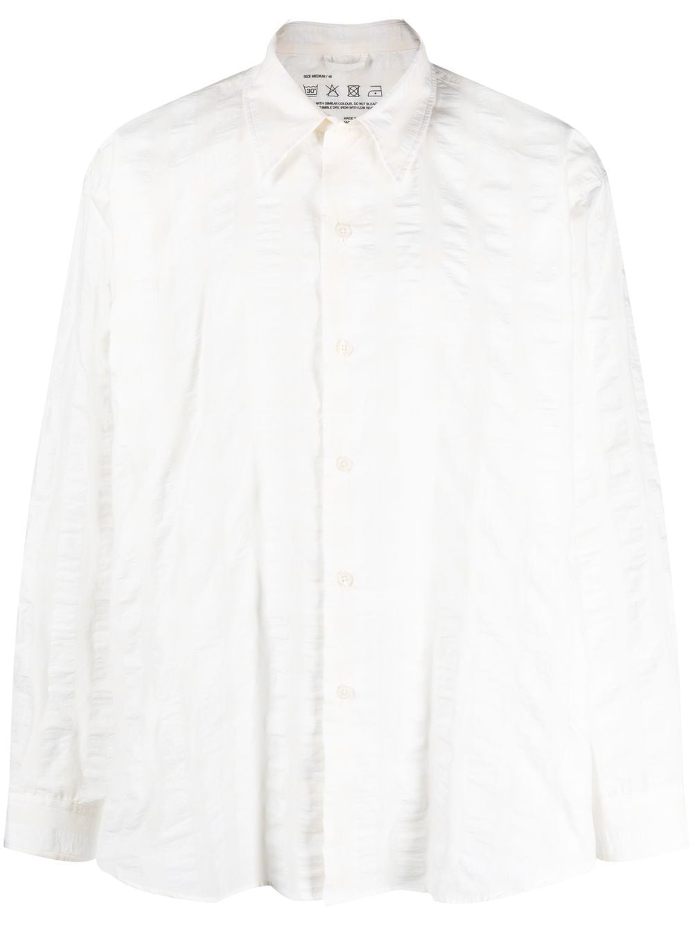 Mfpen Exact seersucker-stripe Shirt - Farfetch