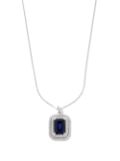 Hatton Labs sterling silver topaz and crystal necklace