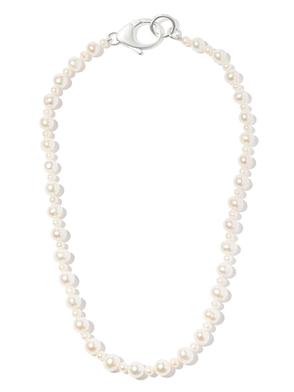 Hatton Labs Sterling Silver Pebbles Pearl Necklace - Farfetch