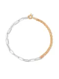 Yvonne Léon 18kt white and yellow gold chain bracelet - Silver