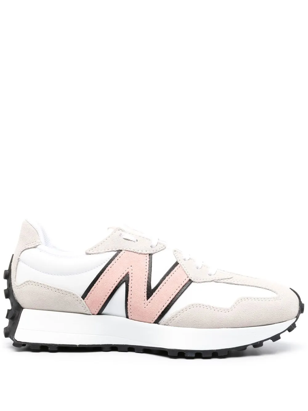 

New Balance logo-patch lace-up sneakers - White
