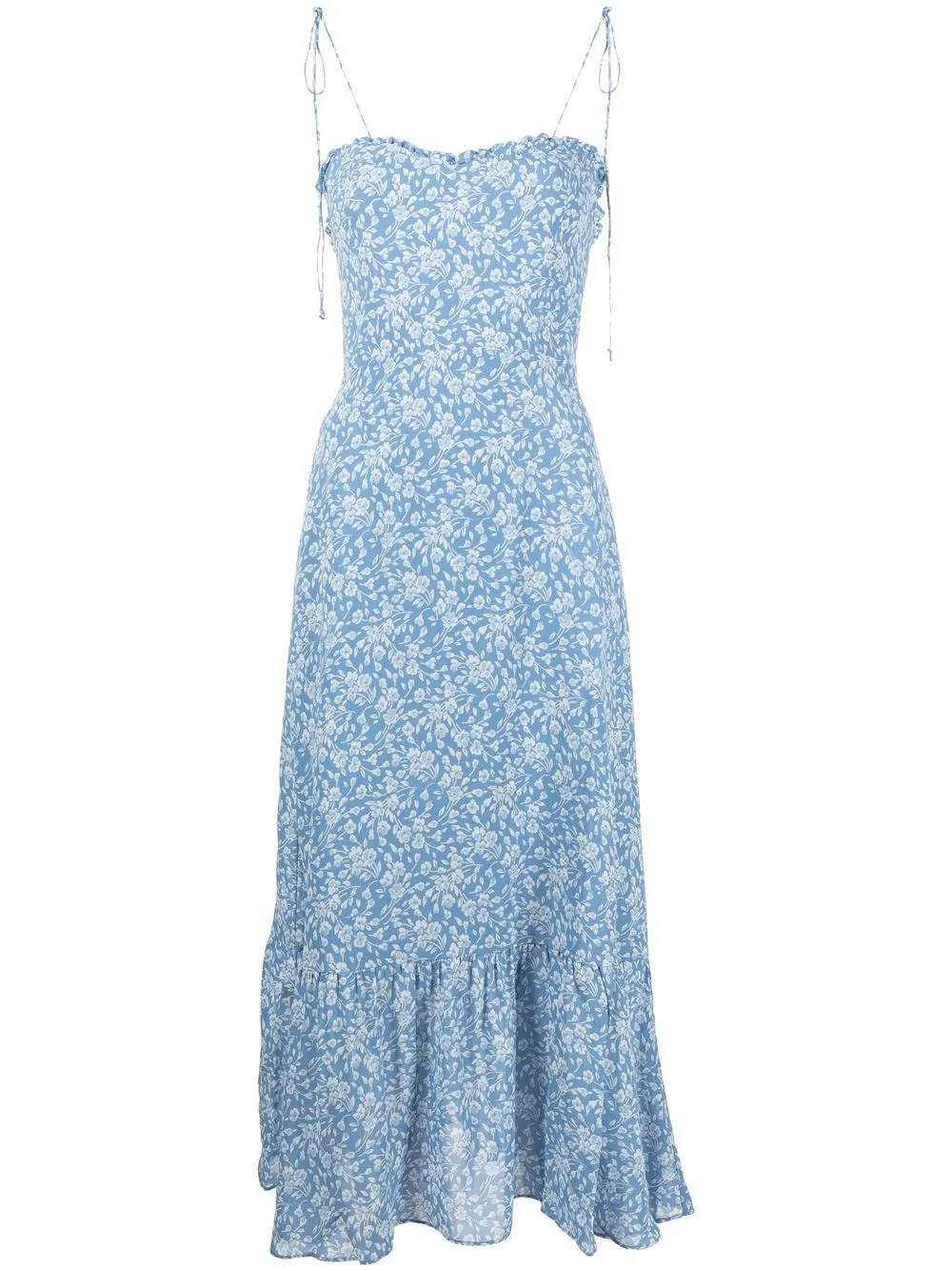 

Reformation vestido midi Rye - Azul