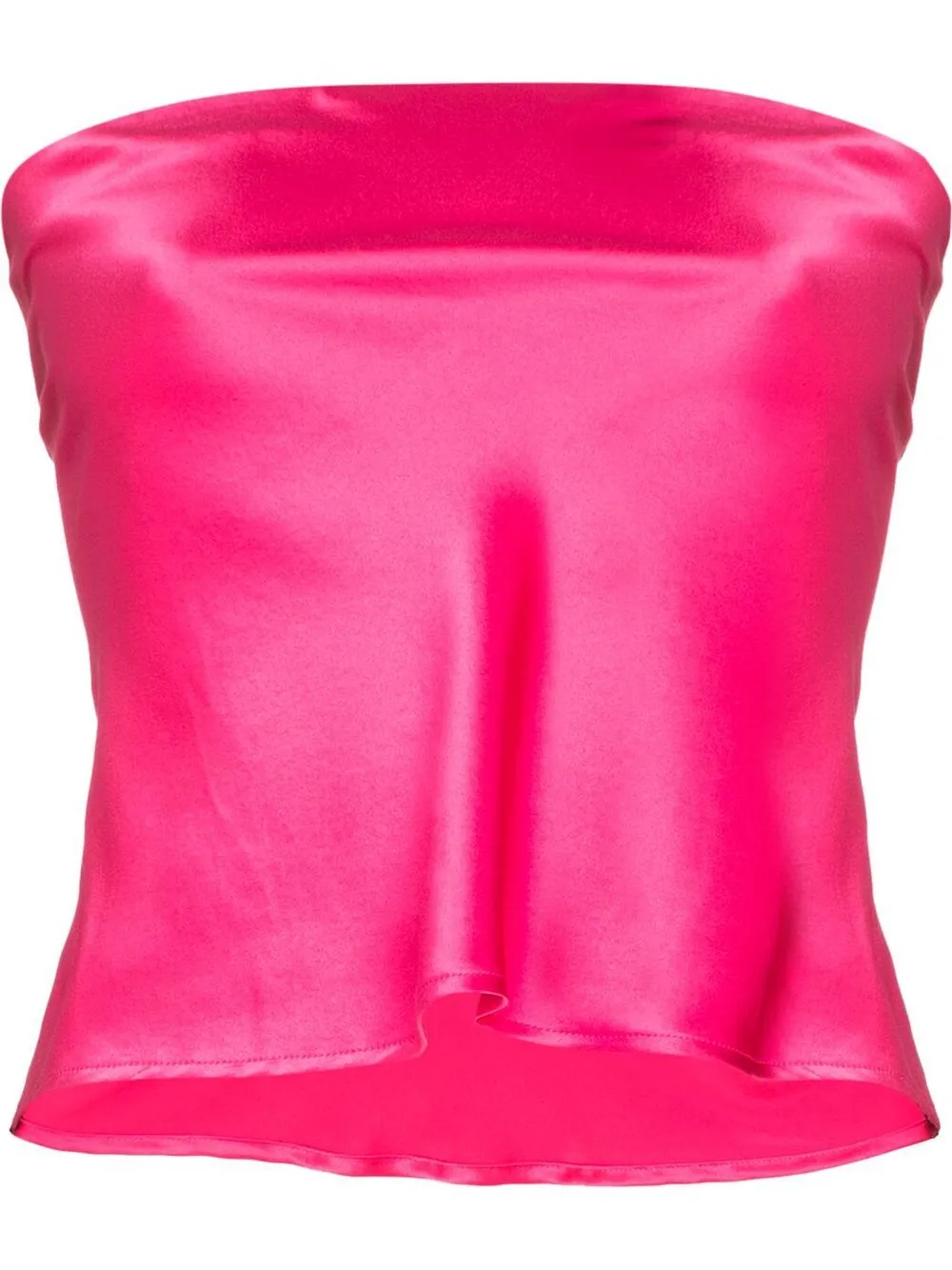 

Reformation strapless silk top - Pink