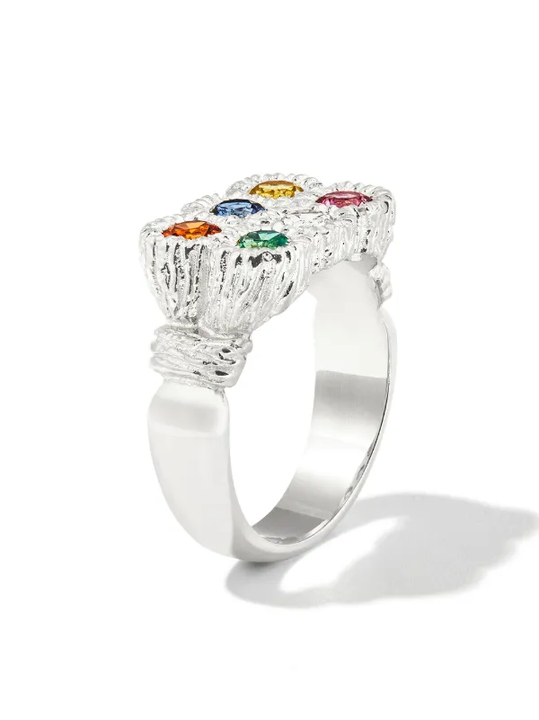 Bleue Burnham Flowers Grow Together サファイア リング スターリング