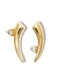 Adina Reyter 14kt yellow gold thorn diamond stud earrings