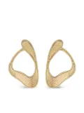 Fernando Jorge 18K yellow gold Stream Lines loop earrings