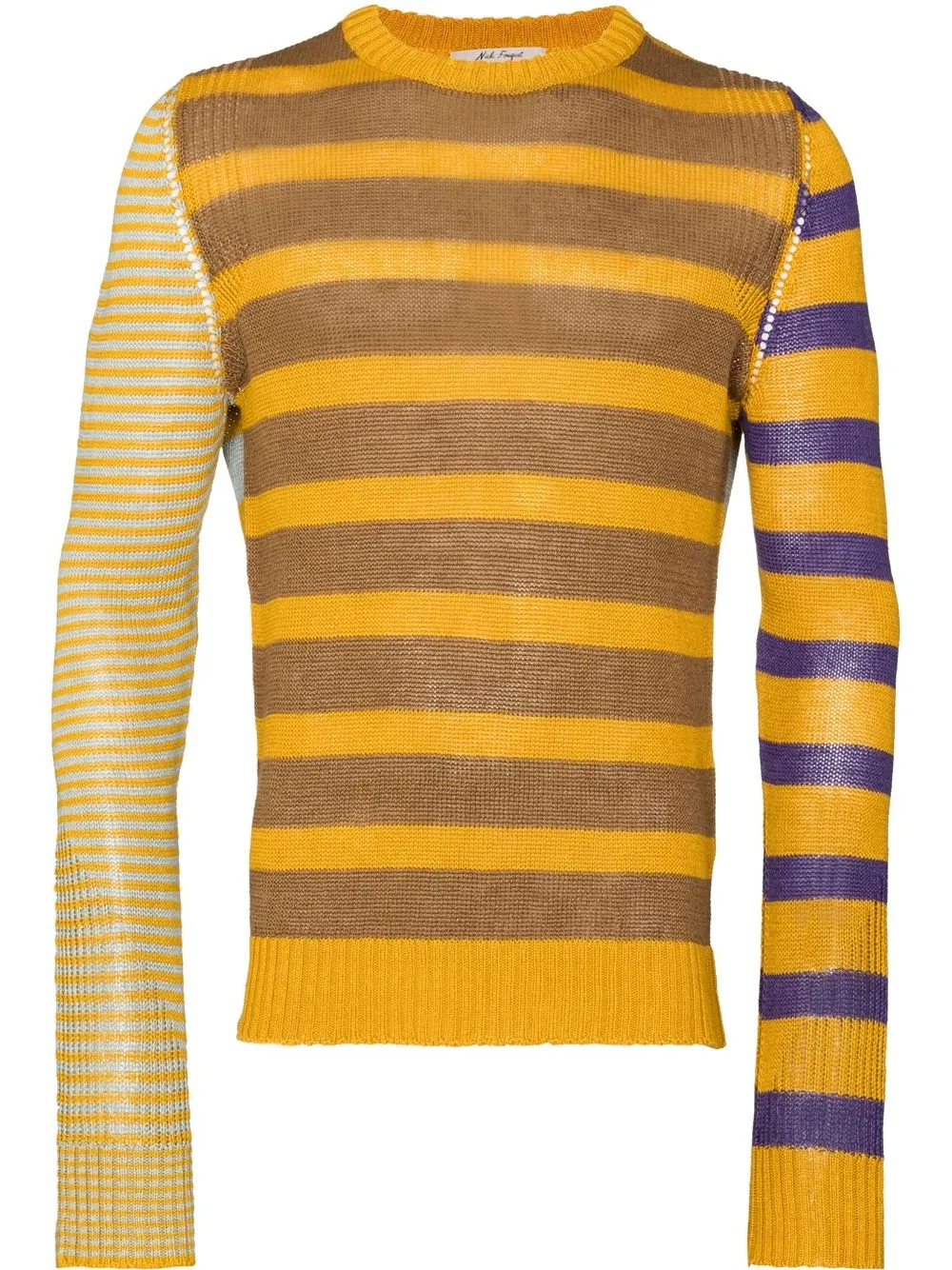 

Nick Fouquet Uri striped jumper - Brown