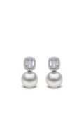 Yoko London 18kt white gold Starlight south sea pearl and diamond earrings - Silver