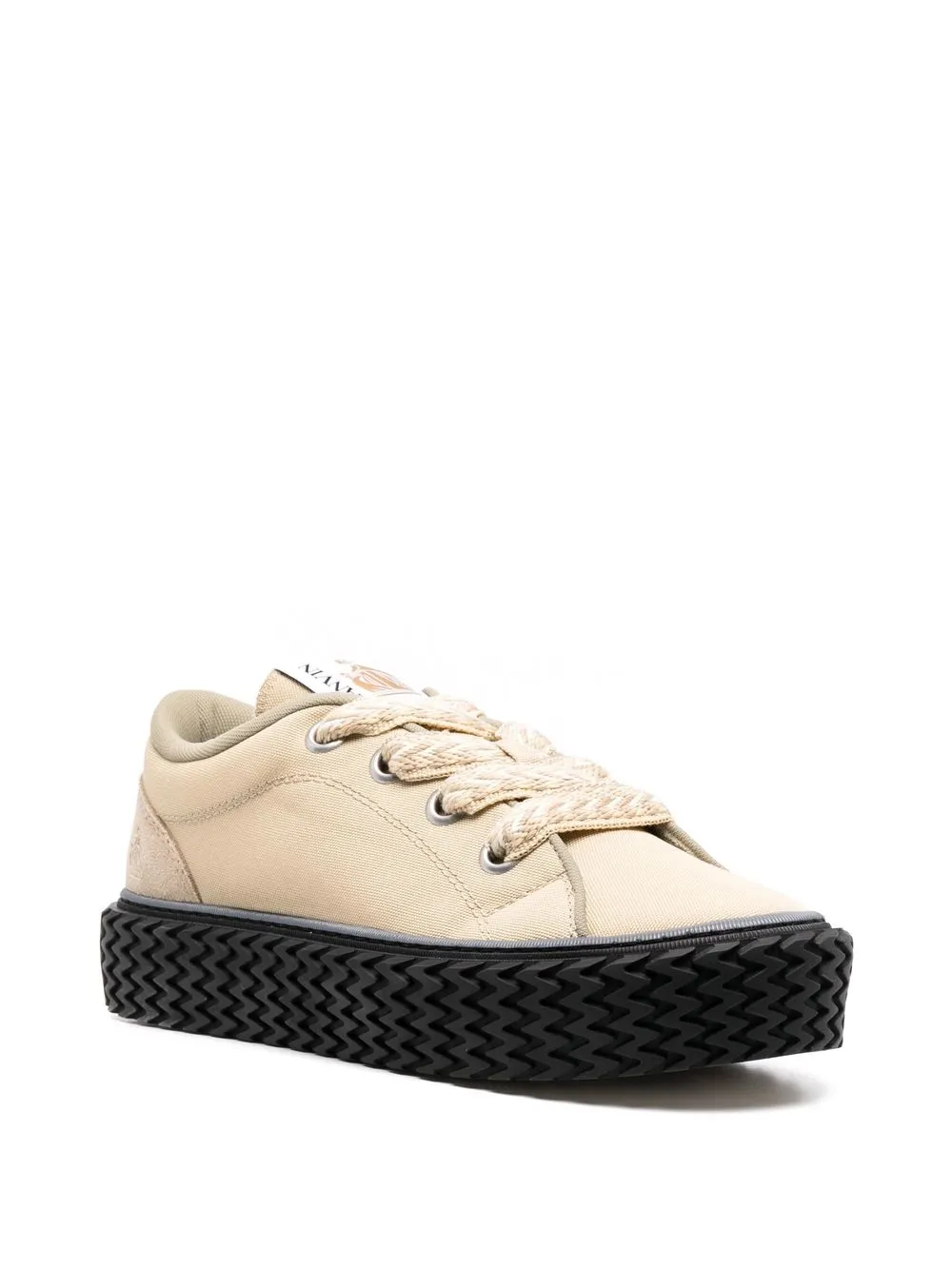 Lanvin logo low-top sneakers Neutrals