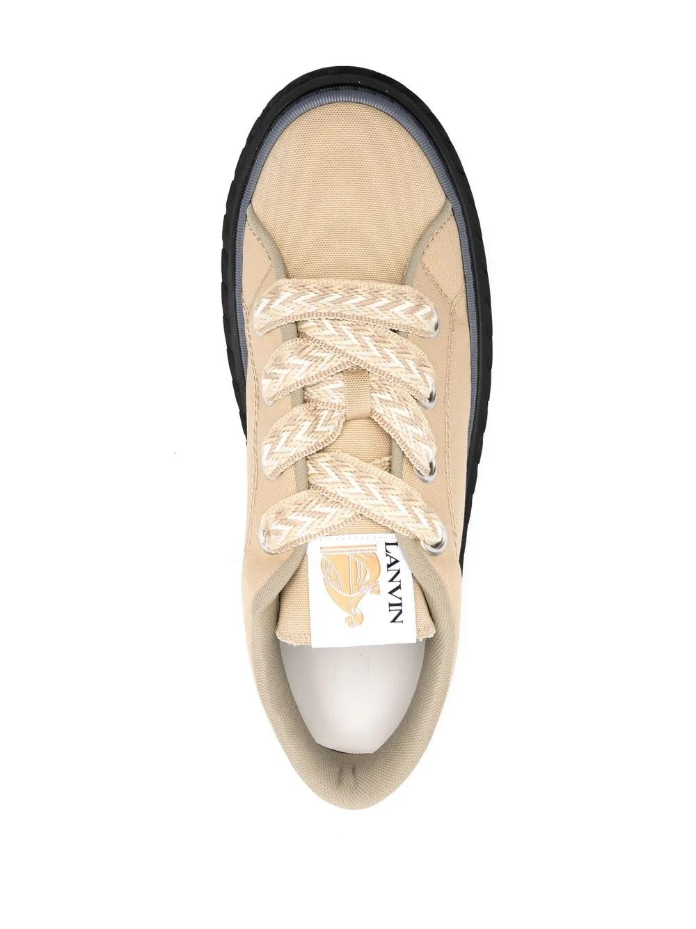 Lanvin logo low-top sneakers Neutrals