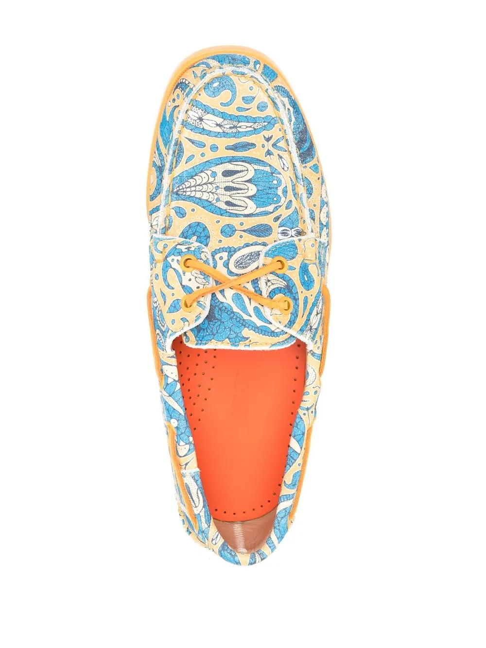 Sebago paisleyprint Suede Boat Shoes Farfetch