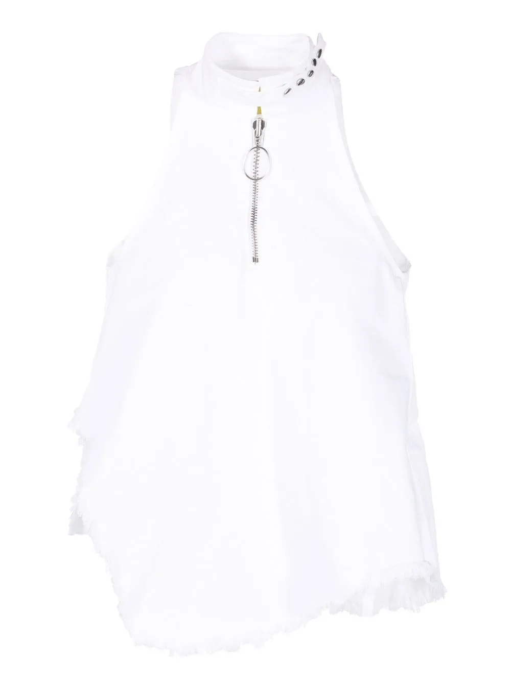 

Marques'Almeida high-neck zipped tank top - White