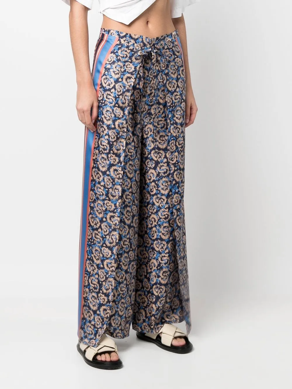 silk palazzo trousers