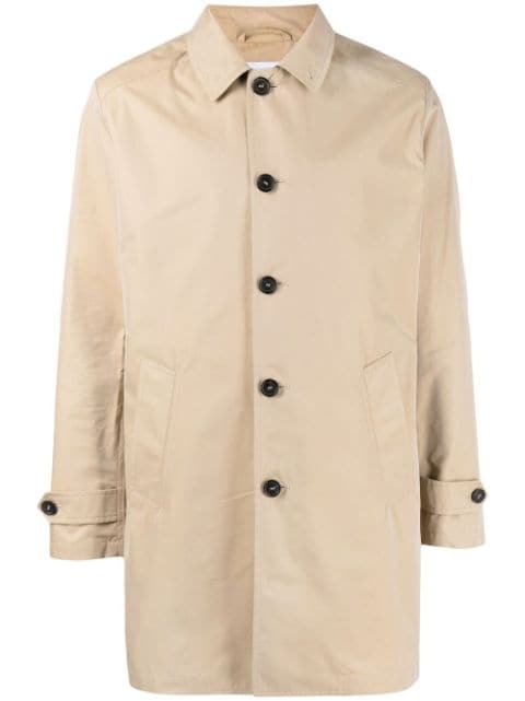 Paltò button-fastening single-breasted coat