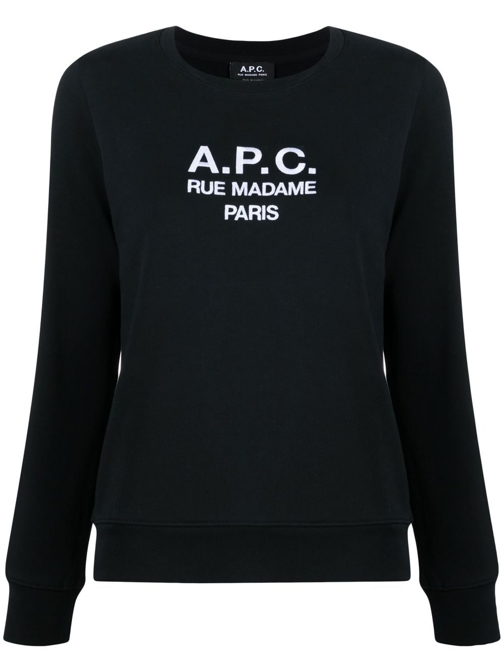 Image 1 of A.P.C. Tina logo-embroidered cotton sweatshirt