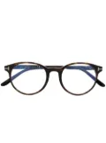 TOM FORD Eyewear round-frame optical glasses - Brown