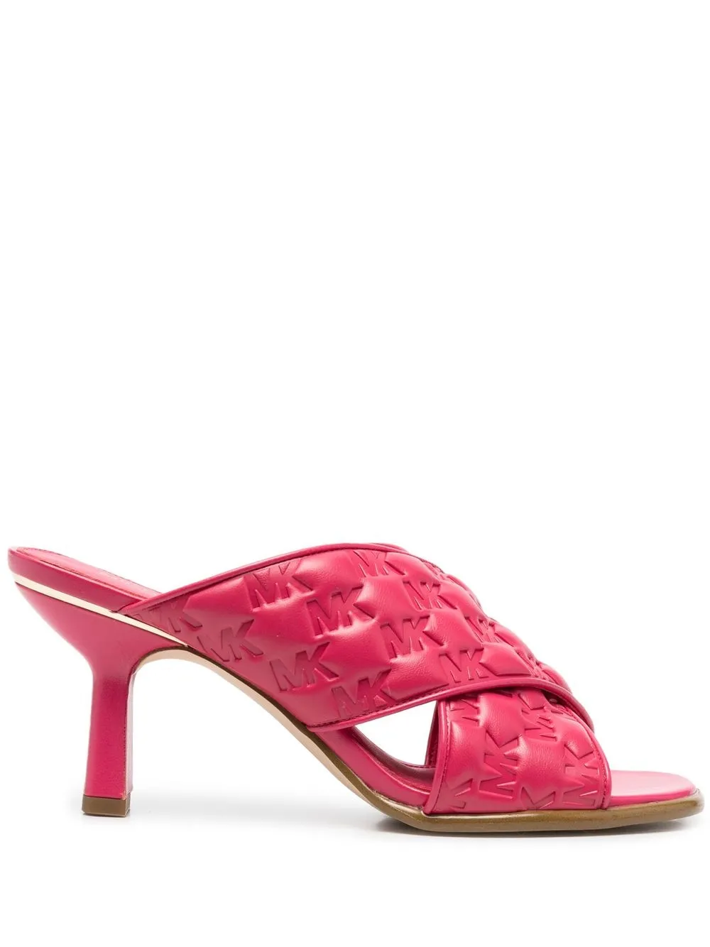 

Michael Michael Kors mules entretejidos con tacón de 90mm - Rosado