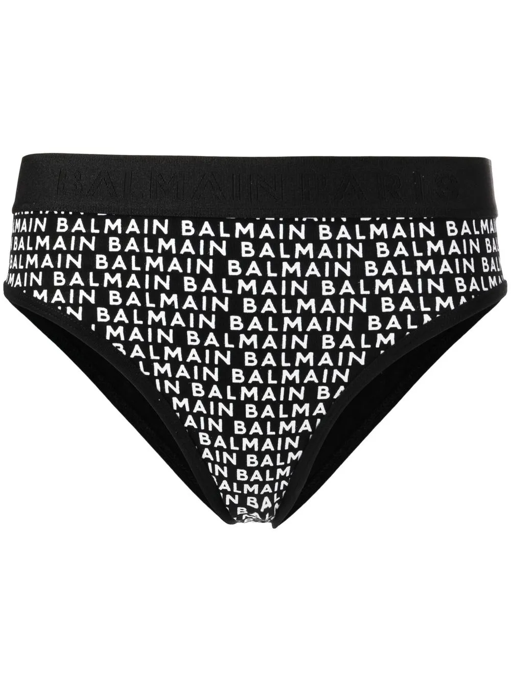 

Balmain logo-print cotton briefs - Black