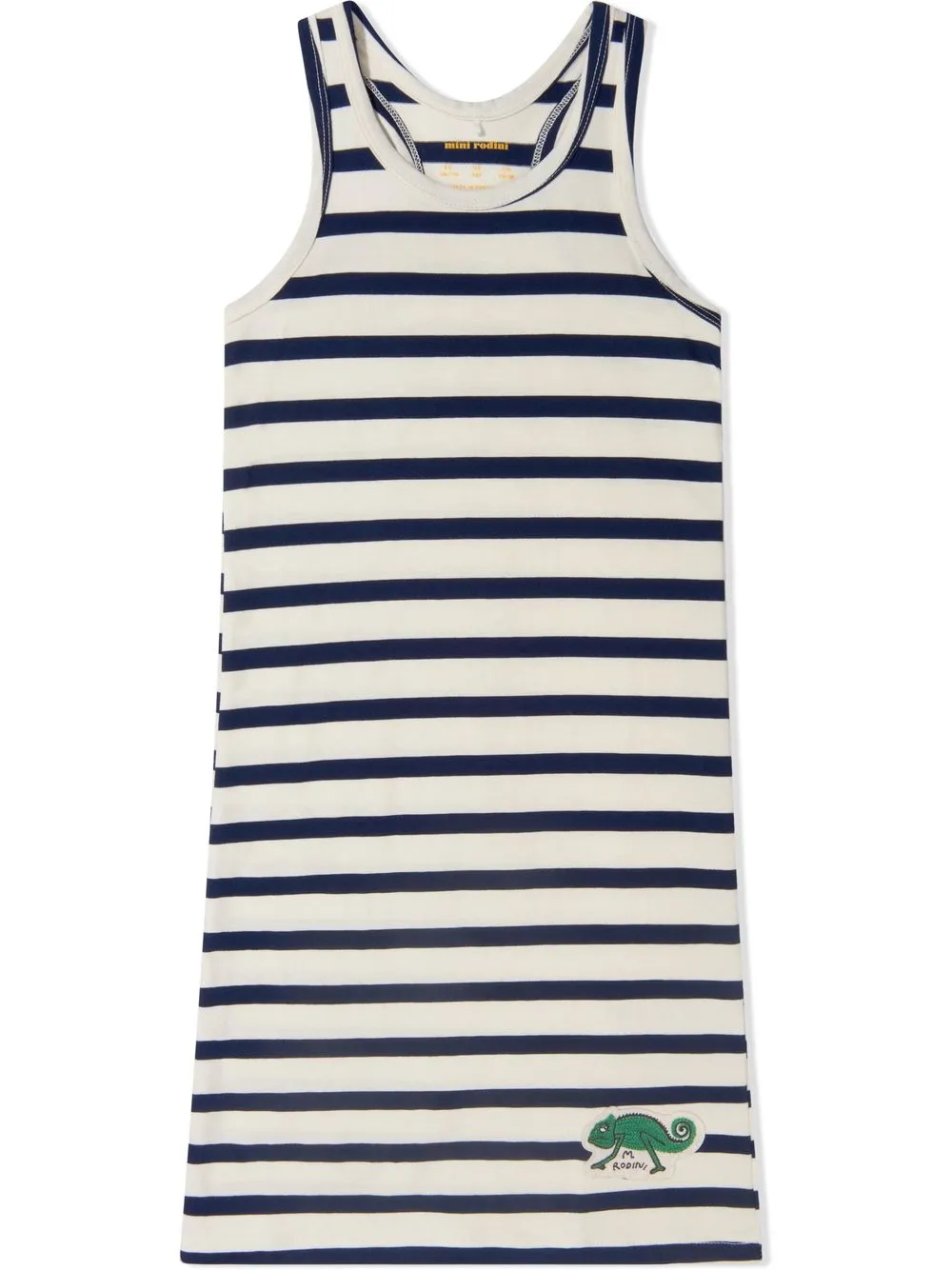 

Mini Rodini stripe-print cotton dress - Blue