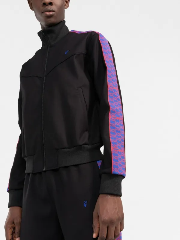 Off White Arrows embroidered Track Jacket Black FARFETCH AE