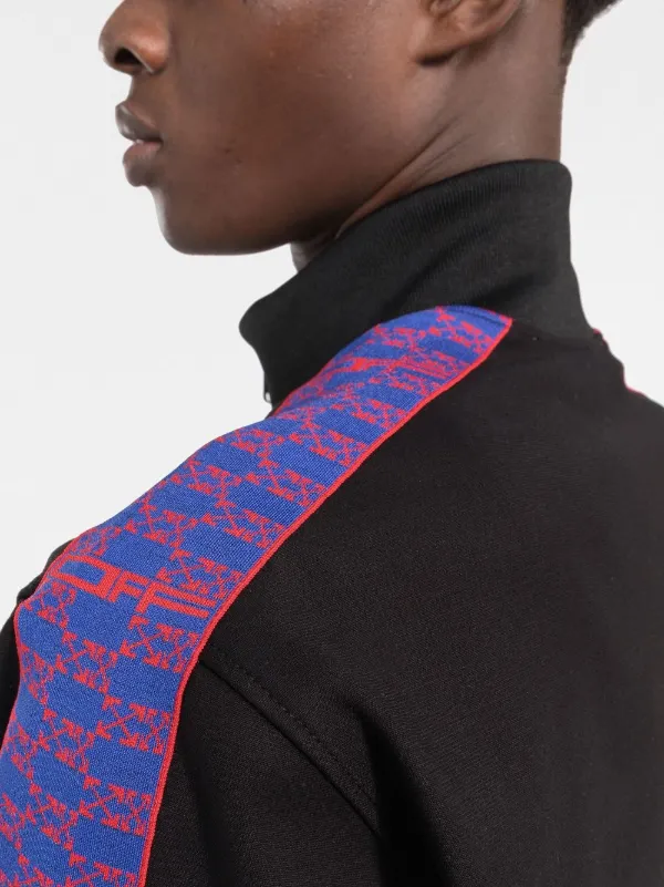 Off-White Arrows-embroidered Track Jacket | Black | FARFETCH