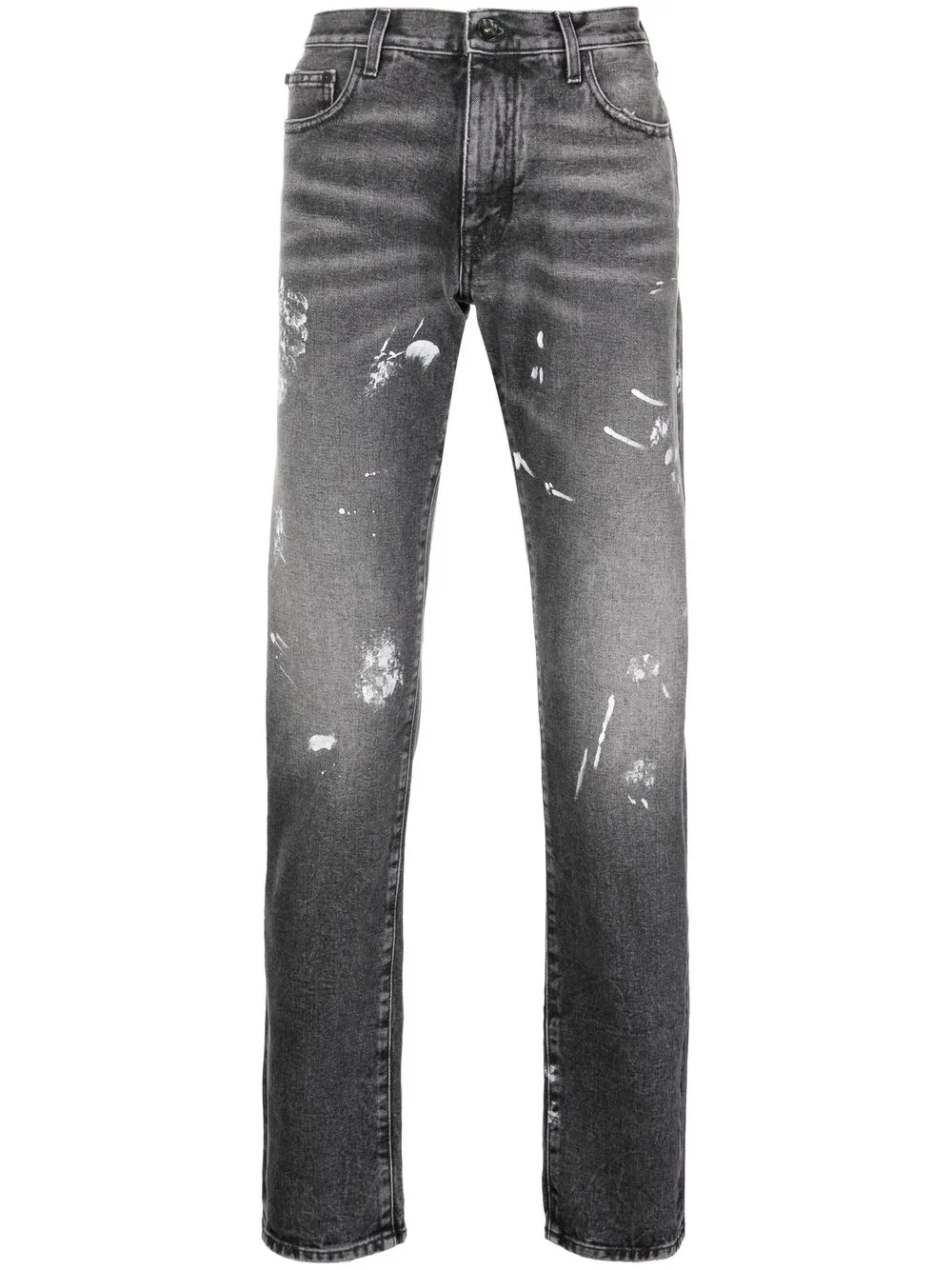 

Off-White jeans con motivo Diag - Gris