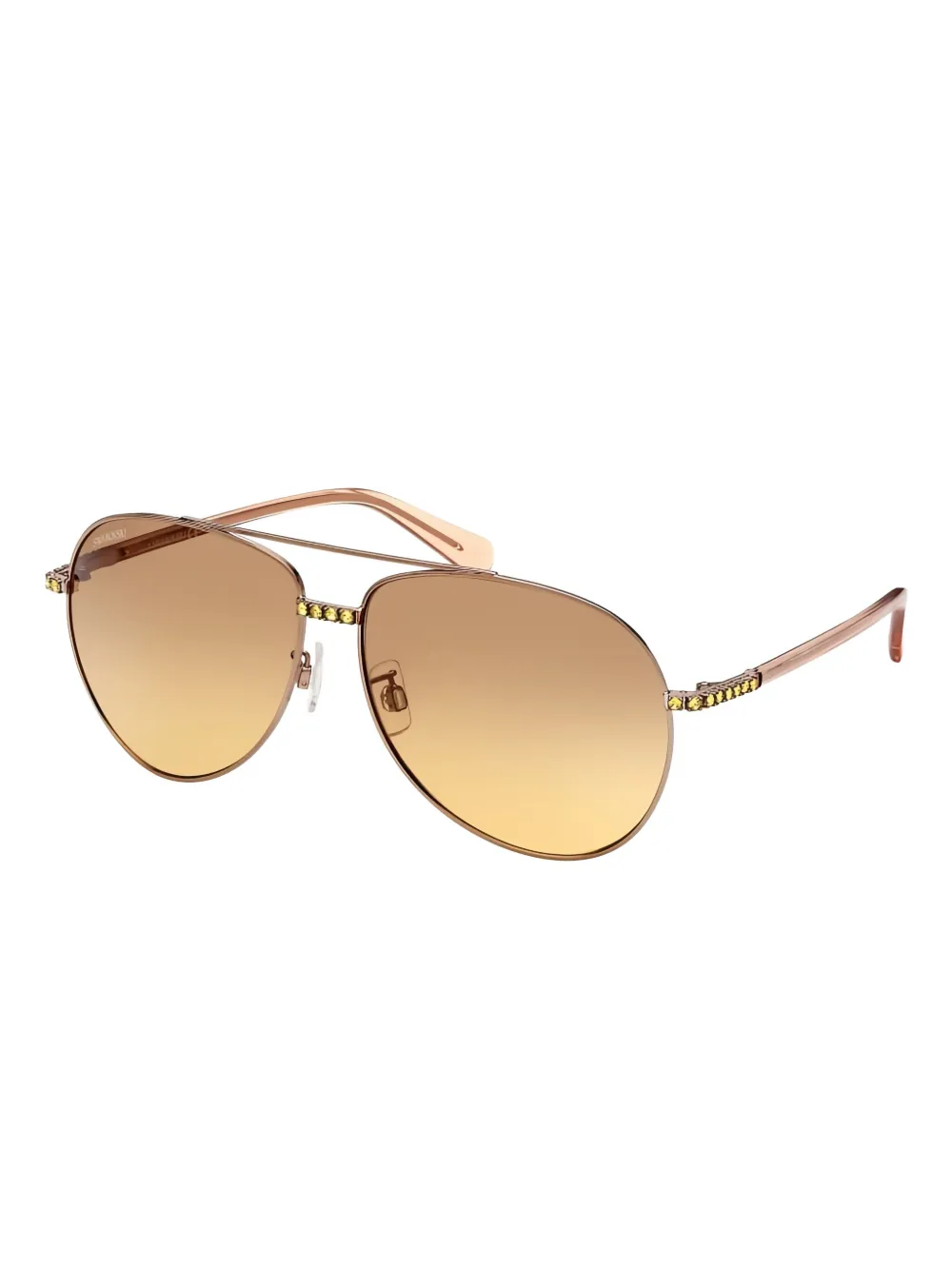 Swarovski Eyewear crystal-embellished pilot sunglasses - Rosa