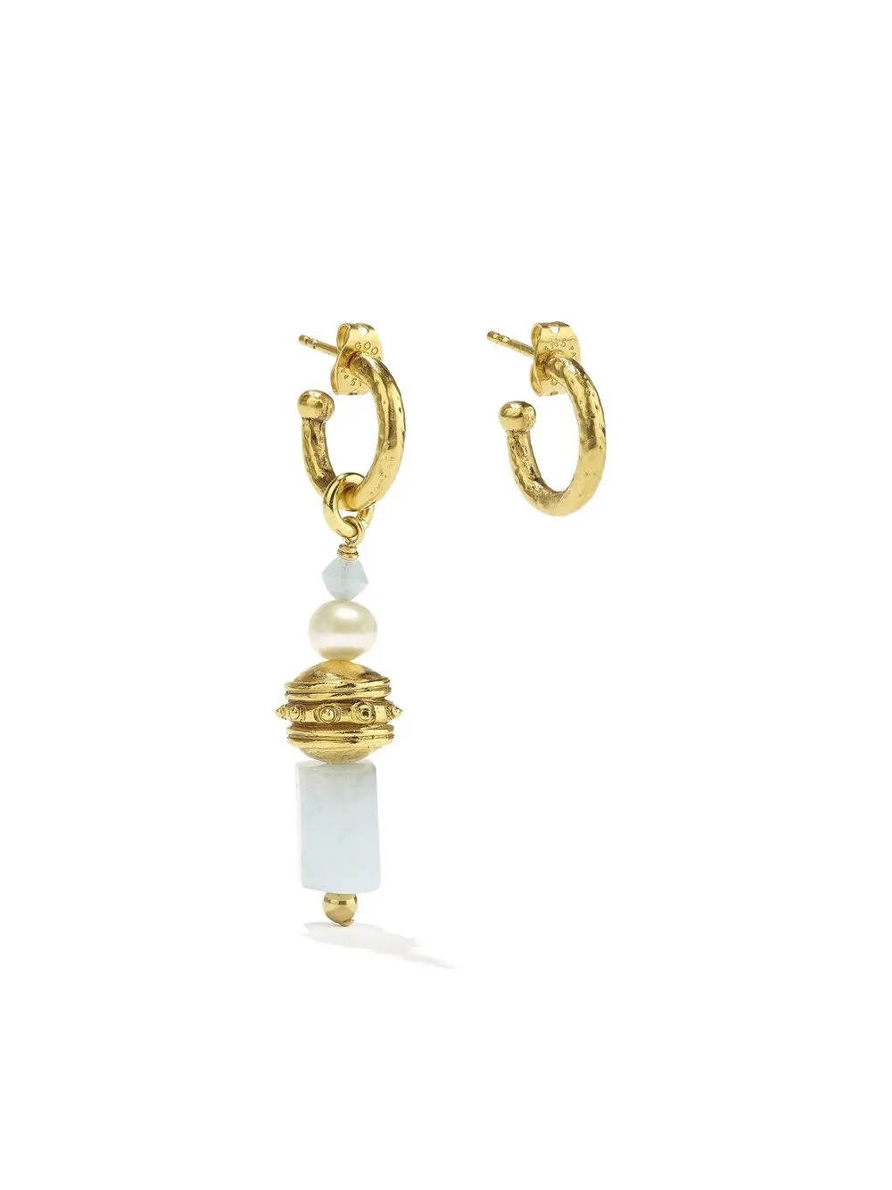 

Goossens Syracuse asymmetrical earrings - White