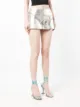 Saint Sintra metallic mini skirt