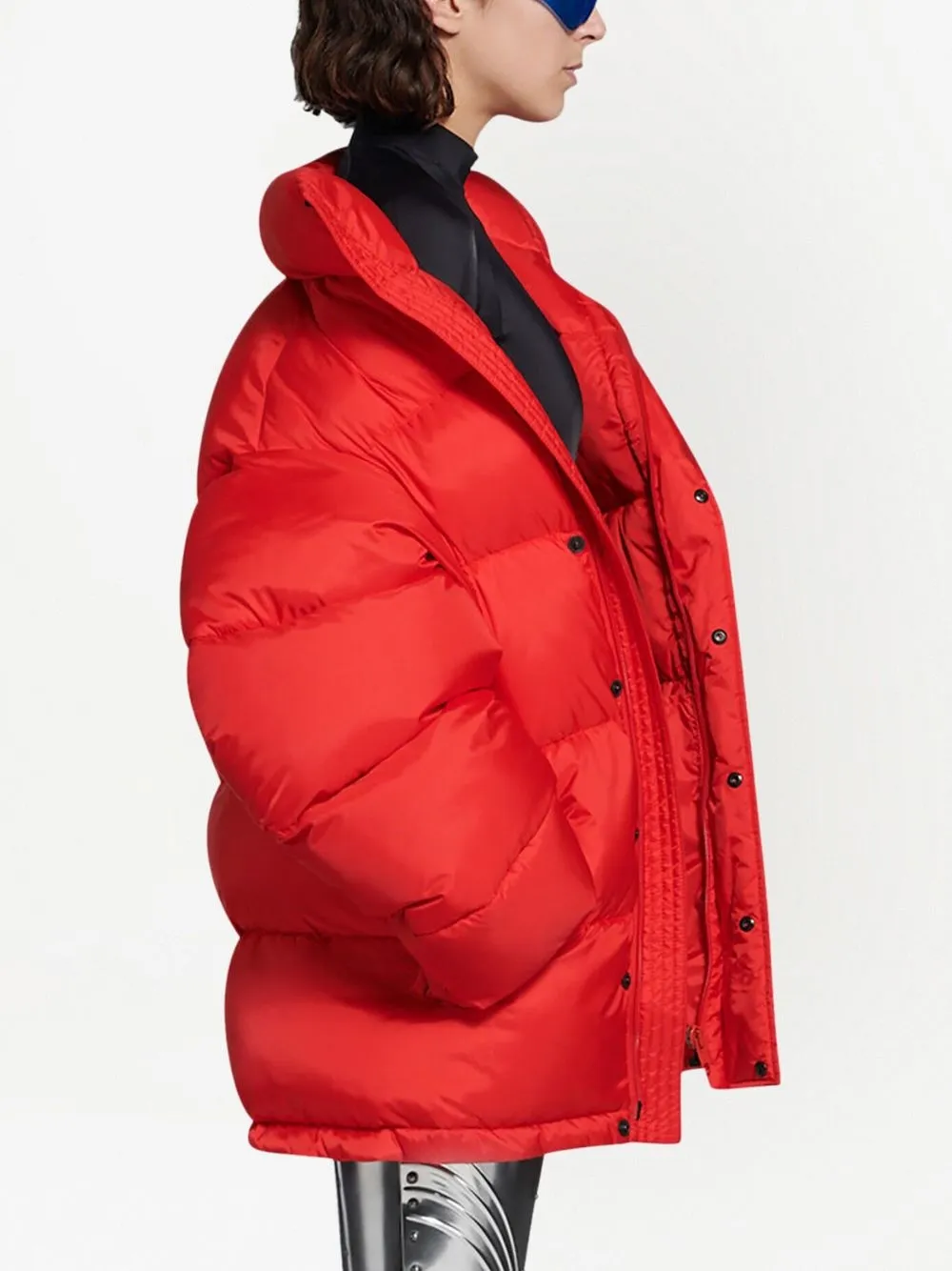 balenciaga puffer jacket grey