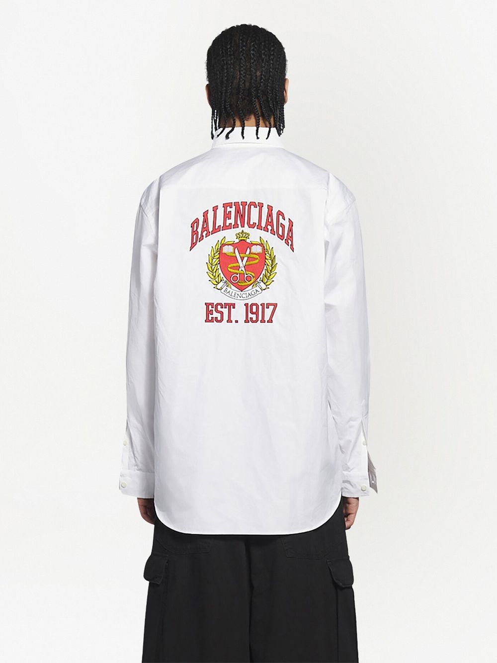 Balenciaga College logo-print shirt Men