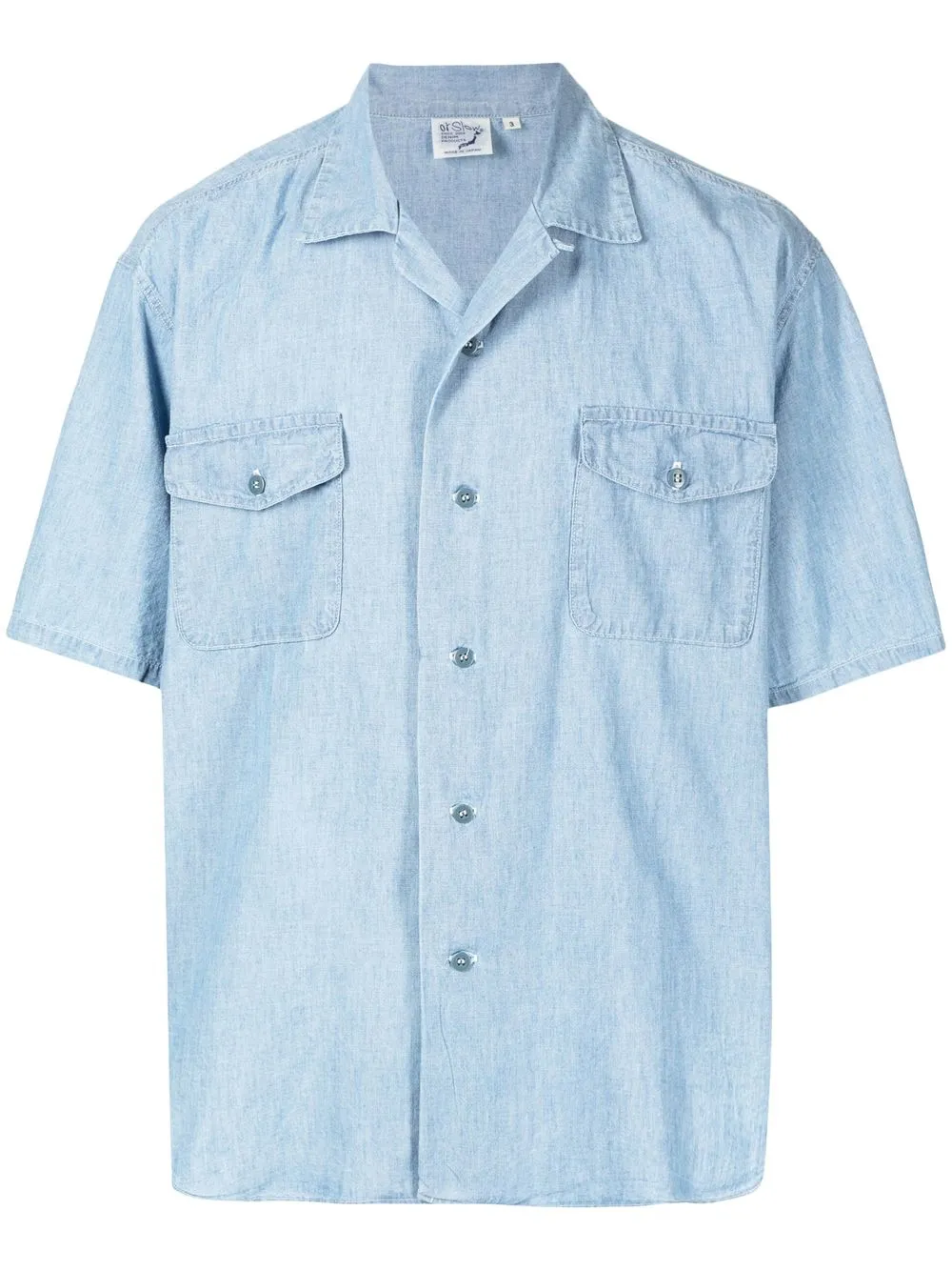 

Orslow camisa con bolsillos con solapa - Azul