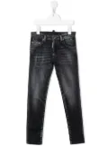 DSQUARED2 KIDS stonewashed skinny-cut skater jeans - Black